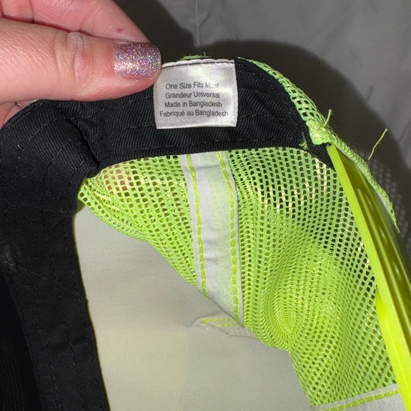 Bass Pro Shops Hazard Yellow Trucker Cap Hat - Picture 3 of 5